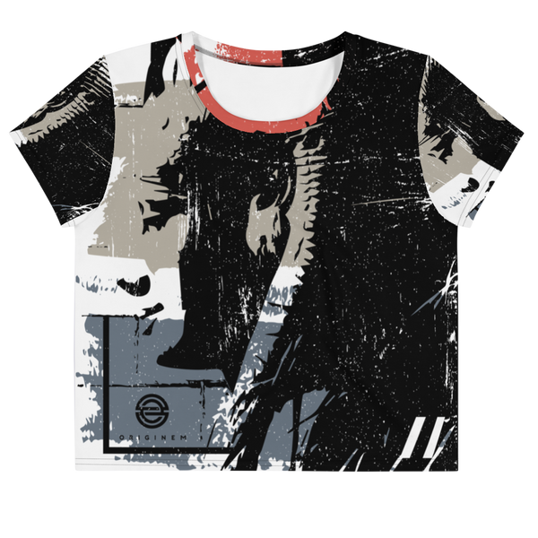 OG Queen All-Over Print Crop Tee
