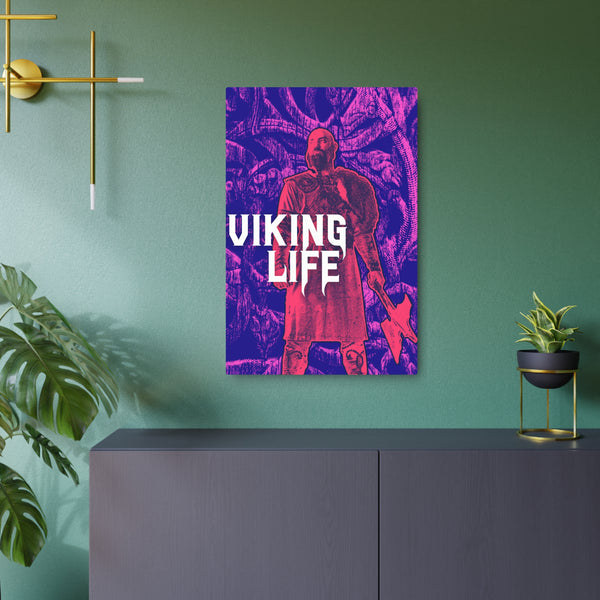 Viking Life PopArt Metal Art Sign