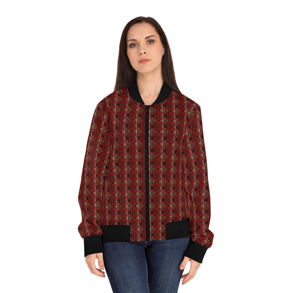 Greek Futuristic Women's Bomber Jacket (AOP)