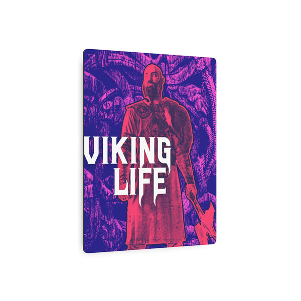 Viking Life PopArt Metal Art Sign