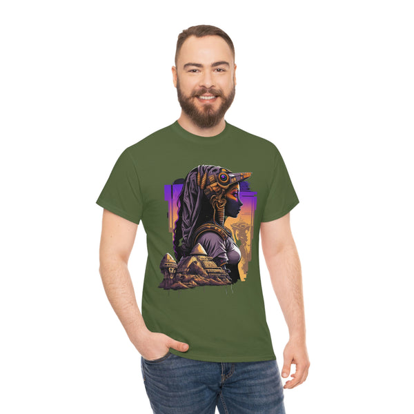 Egyptian Futuristic Femme Unisex Heavy Cotton Tee