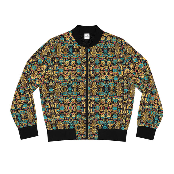 Aztec Gods Women's Bomber Jacket (AOP)