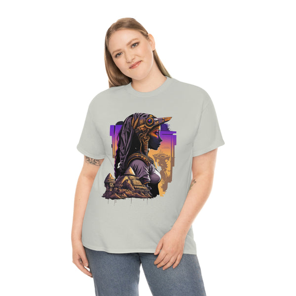 Egyptian Futuristic Femme Unisex Heavy Cotton Tee