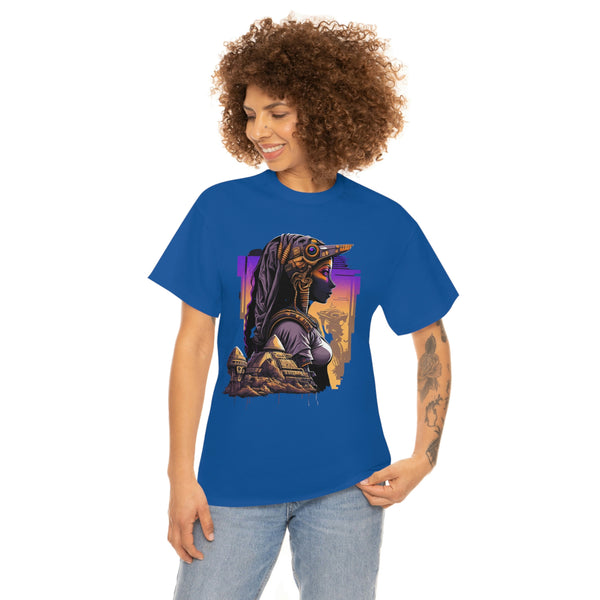 Egyptian Futuristic Femme Unisex Heavy Cotton Tee