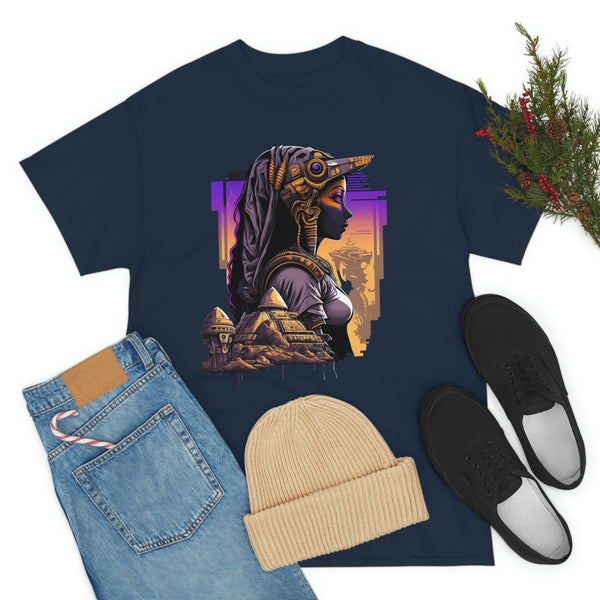 Egyptian Futuristic Femme Unisex Heavy Cotton Tee