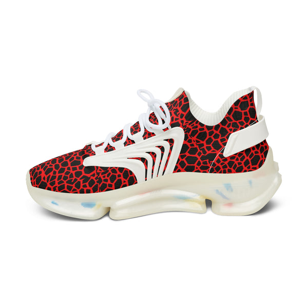 Red Dragon Scales Women's Mesh Sneakers