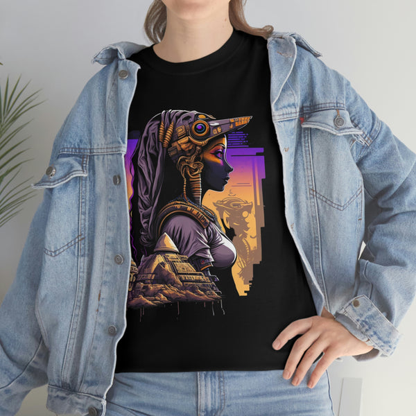 Egyptian Futuristic Femme Unisex Heavy Cotton Tee