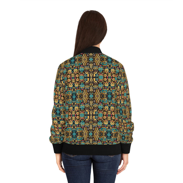 Aztec Gods Women's Bomber Jacket (AOP)