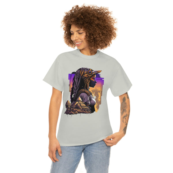 Egyptian Futuristic Femme Unisex Heavy Cotton Tee