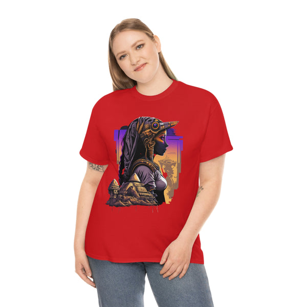 Egyptian Futuristic Femme Unisex Heavy Cotton Tee