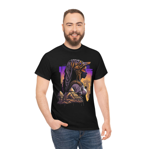 Egyptian Futuristic Femme Unisex Heavy Cotton Tee