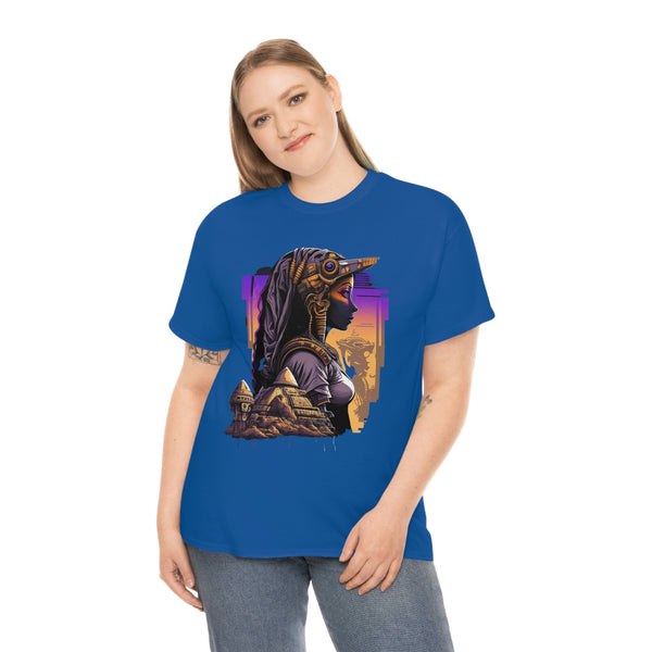 Egyptian Futuristic Femme Unisex Heavy Cotton Tee