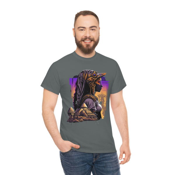 Egyptian Futuristic Femme Unisex Heavy Cotton Tee