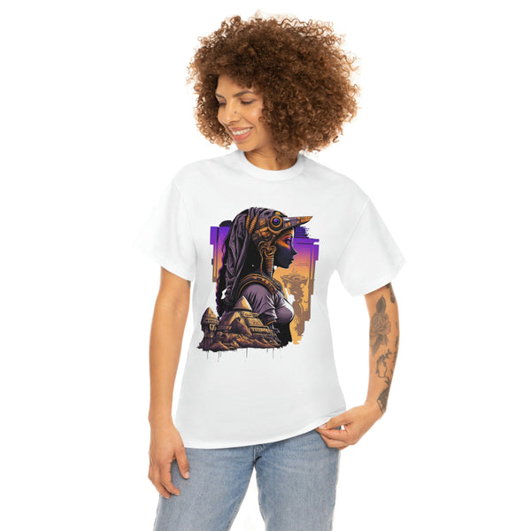 Egyptian Futuristic Femme Unisex Heavy Cotton Tee