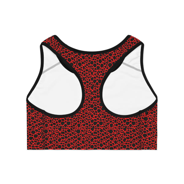 Red Dragon Scale Sports Bra (AOP)