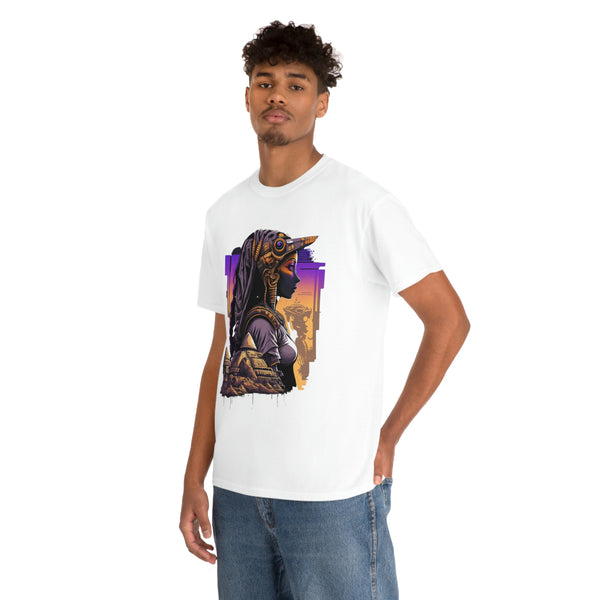 Egyptian Futuristic Femme Unisex Heavy Cotton Tee