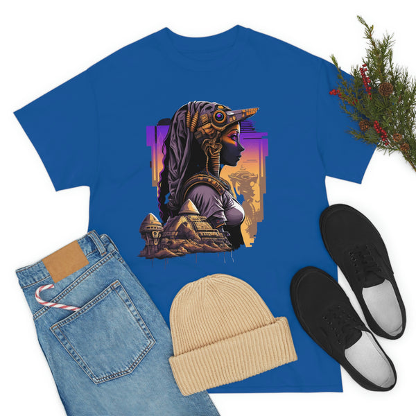 Egyptian Futuristic Femme Unisex Heavy Cotton Tee