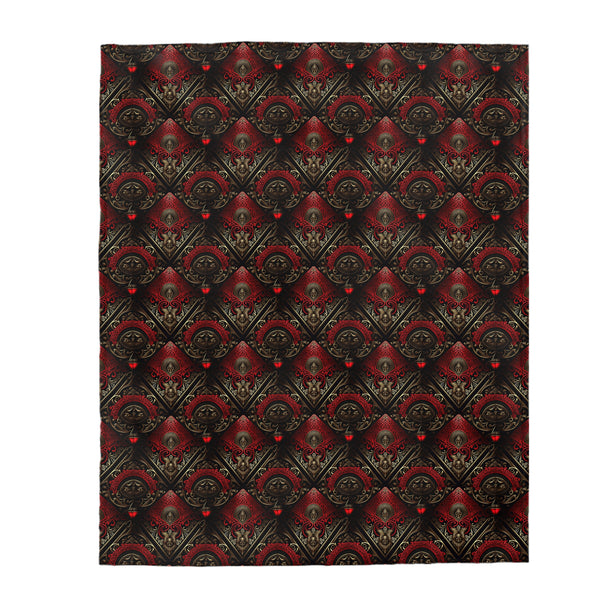 Egyptian Futuristic Baroque Velveteen Plush Blanket