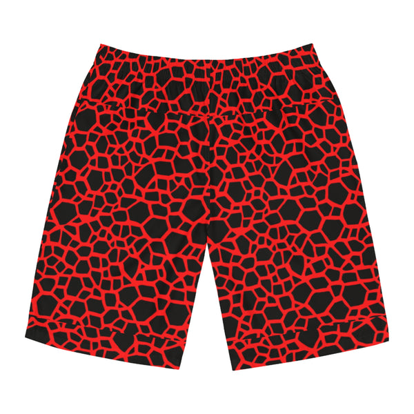 Red Dragon Scale Men's Board Shorts (AOP)