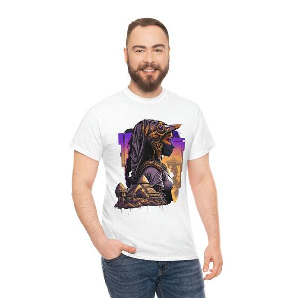 Egyptian Futuristic Femme Unisex Heavy Cotton Tee