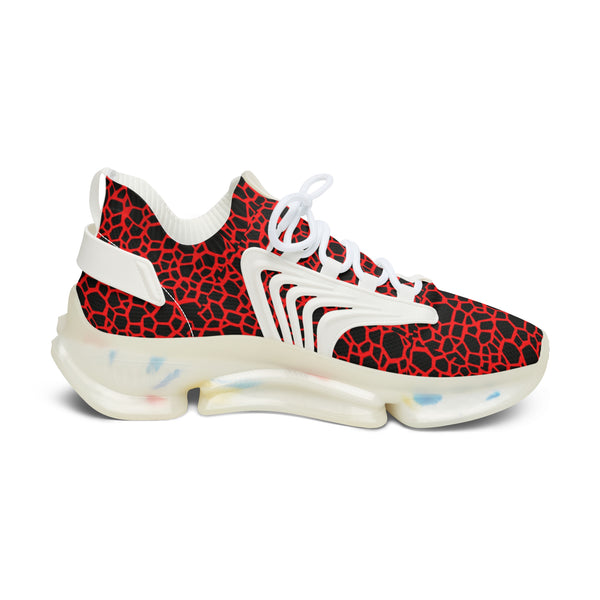 Red Dragon Scales Women's Mesh Sneakers