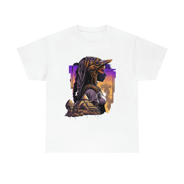 Egyptian Futuristic Femme Unisex Heavy Cotton Tee