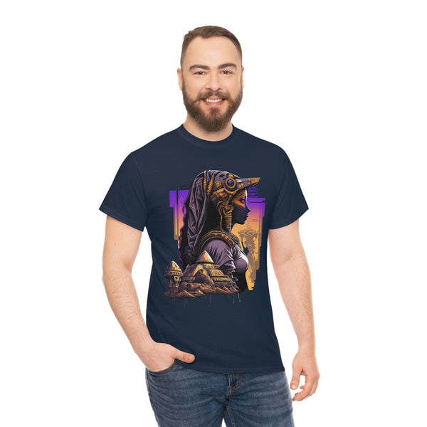 Egyptian Futuristic Femme Unisex Heavy Cotton Tee