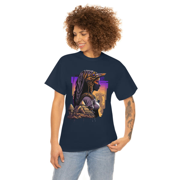 Egyptian Futuristic Femme Unisex Heavy Cotton Tee