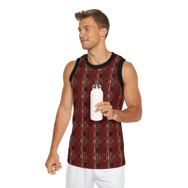 Greek Futuristic Baroque II Unisex Basketball Jersey (AOP)