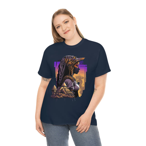 Egyptian Futuristic Femme Unisex Heavy Cotton Tee