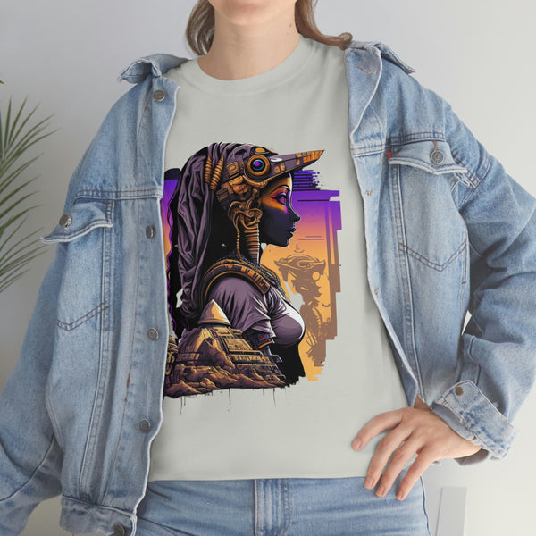 Egyptian Futuristic Femme Unisex Heavy Cotton Tee