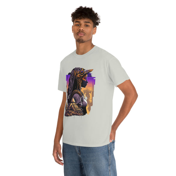 Egyptian Futuristic Femme Unisex Heavy Cotton Tee