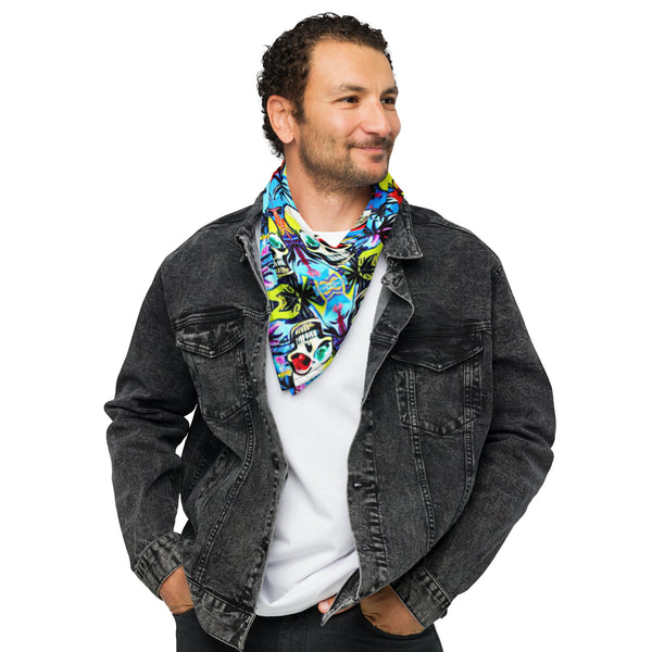 Tropical Skull All-over print bandana