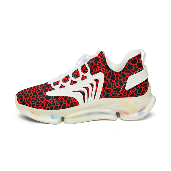 Red Dragon Scales Women's Mesh Sneakers