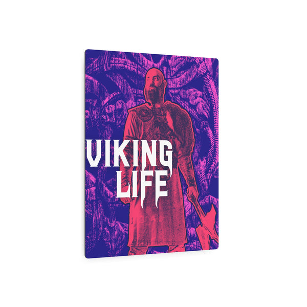 Viking Life PopArt Metal Art Sign