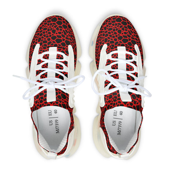 Red Dragon Scales Women's Mesh Sneakers