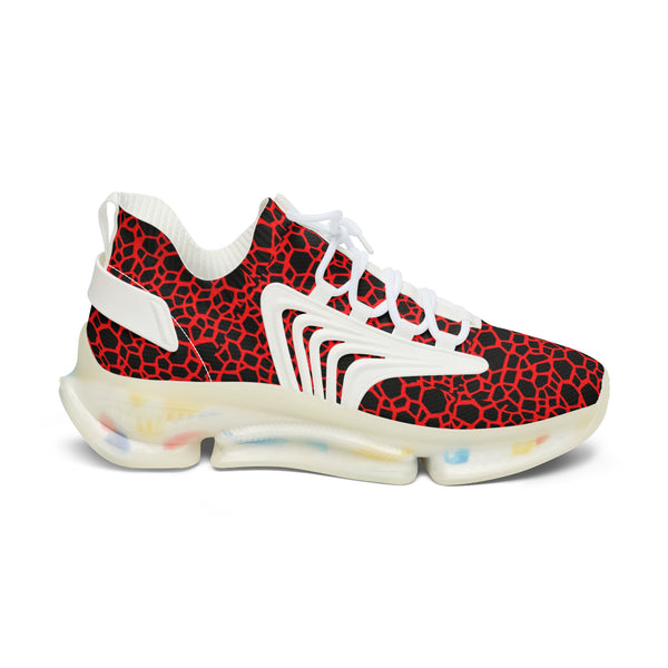 Red Dragon Scales Women's Mesh Sneakers