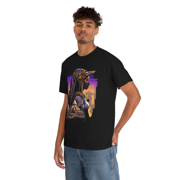 Egyptian Futuristic Femme Unisex Heavy Cotton Tee