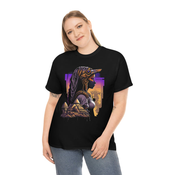 Egyptian Futuristic Femme Unisex Heavy Cotton Tee