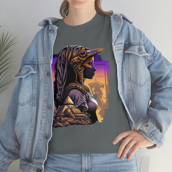 Egyptian Futuristic Femme Unisex Heavy Cotton Tee