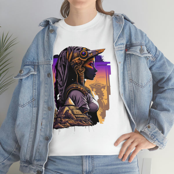 Egyptian Futuristic Femme Unisex Heavy Cotton Tee