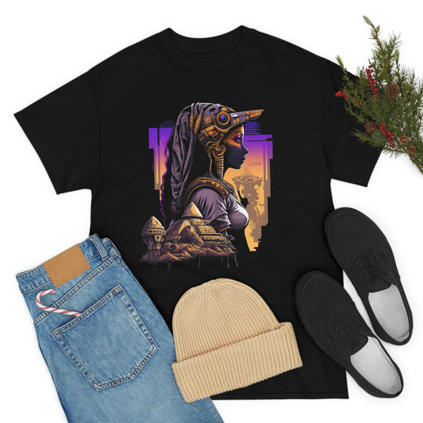 Egyptian Futuristic Femme Unisex Heavy Cotton Tee