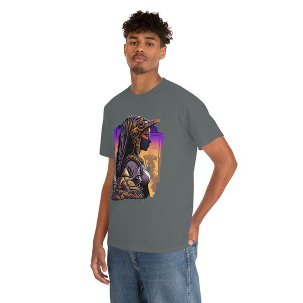 Egyptian Futuristic Femme Unisex Heavy Cotton Tee