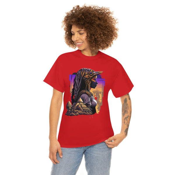 Egyptian Futuristic Femme Unisex Heavy Cotton Tee