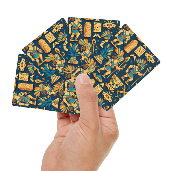 Ancient Incan Motif I Poker Cards