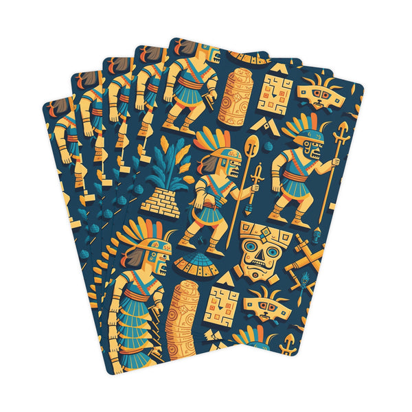 Ancient Incan Motif I Poker Cards