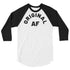 OG AF 3/4 sleeve raglan shirt