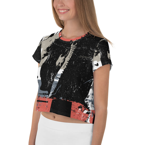 OG Queen All-Over Print Crop Tee