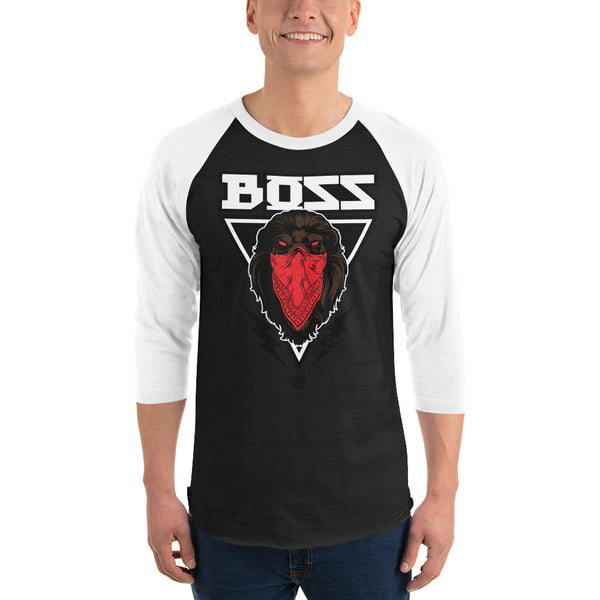 OG Boss Lion 3/4 sleeve raglan shirt