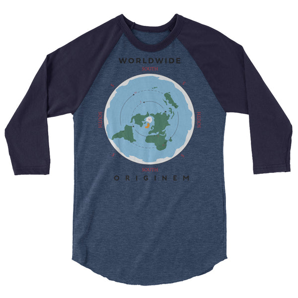 OG Worldwide 3/4 sleeve raglan shirt